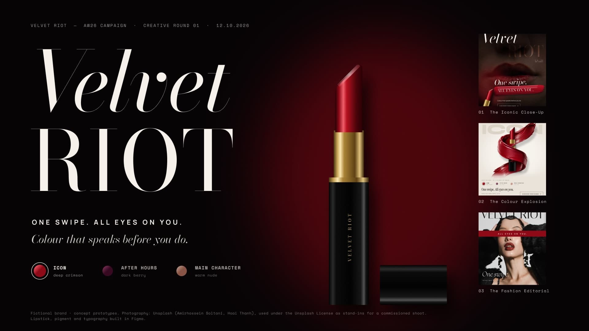VELVET RIOT campagne-identiteit